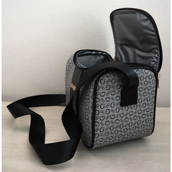 Guess RCS9478069 Black Multi Monogram Suma Travel Insulated Lunch Box w/Strap - Picture 8 of 8